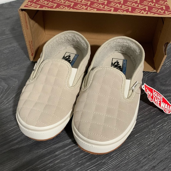 Vans Suede Slip-Er 2 Slippers Oatmeal / Sherpa 8 - Picture 3 of 9